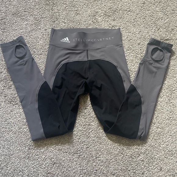 Adidas by Stella McCartney Black and Gray Leggings - Picture 4 of 12